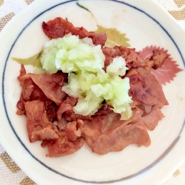 豚焼肉おろしのせ